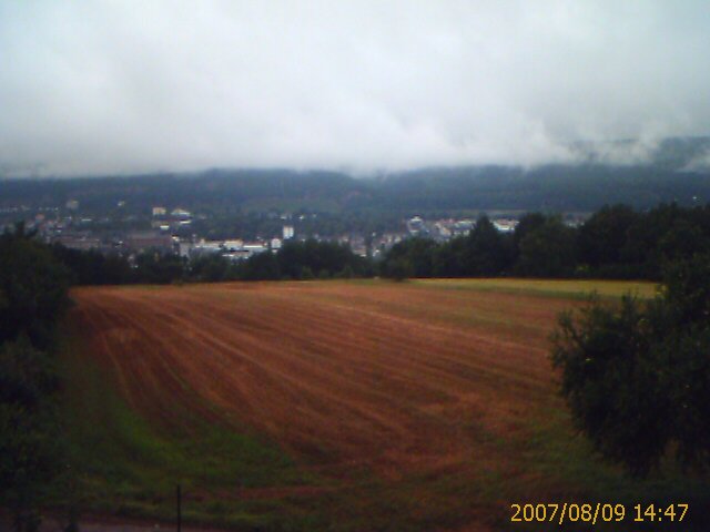 Regen über Trier im August
